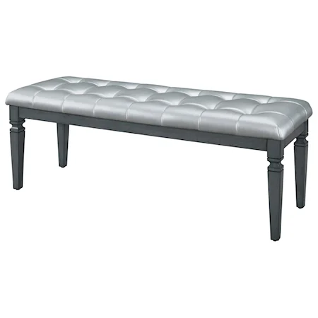 Bench with Crystal Button Tufting